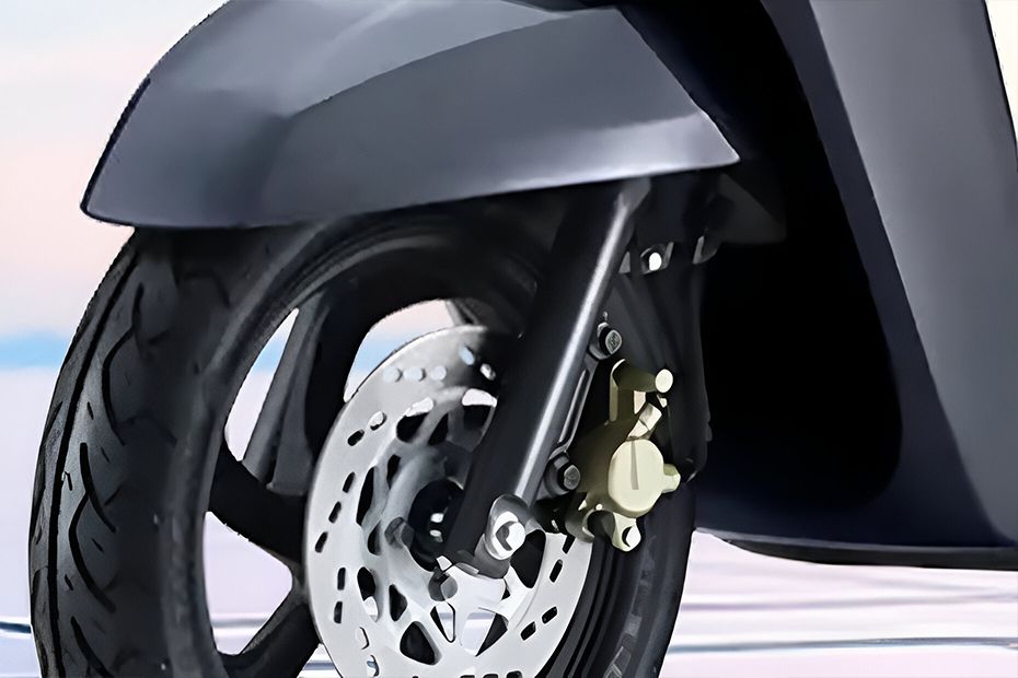 Front Suspension View of iQube S