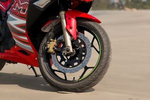Front Tyre View of KM3000 Mark 2