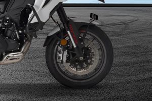 Front Tyre View of TRK 502