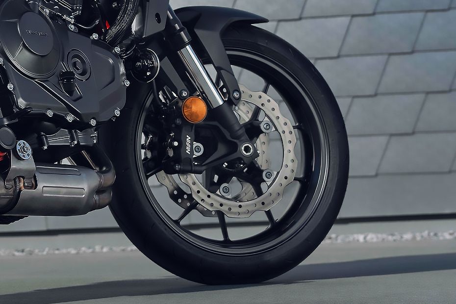 Front Tyre View of CB750 Hornet