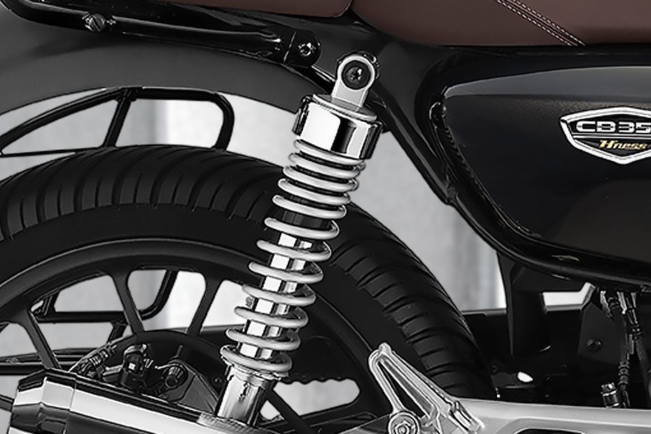 Rear Suspension View of Hness CB350