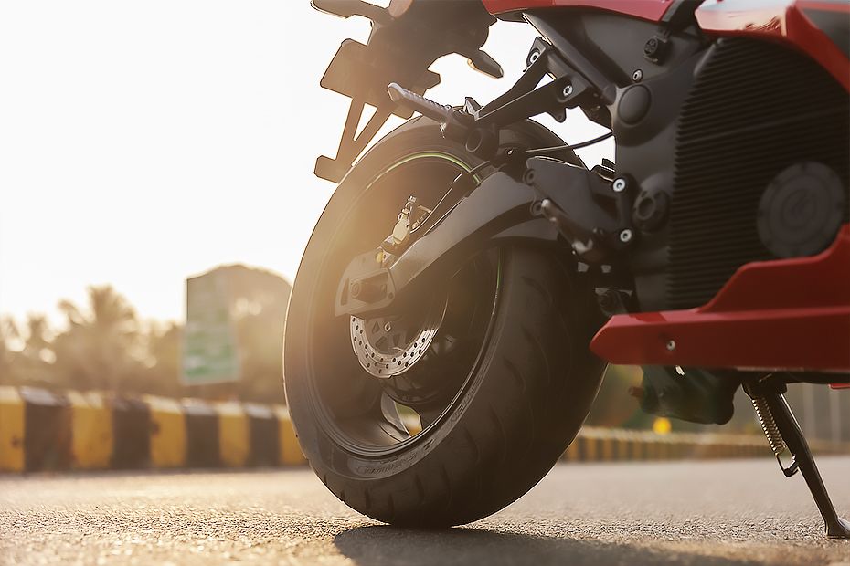 Rear Tyre View of KM3000 Mark 2