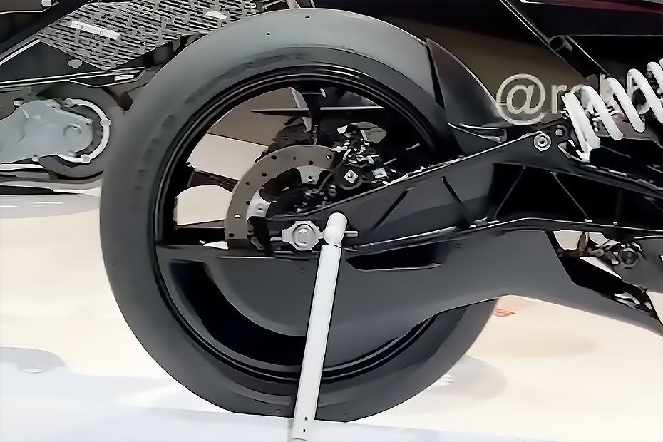 Rear Tyre View of E-Duke