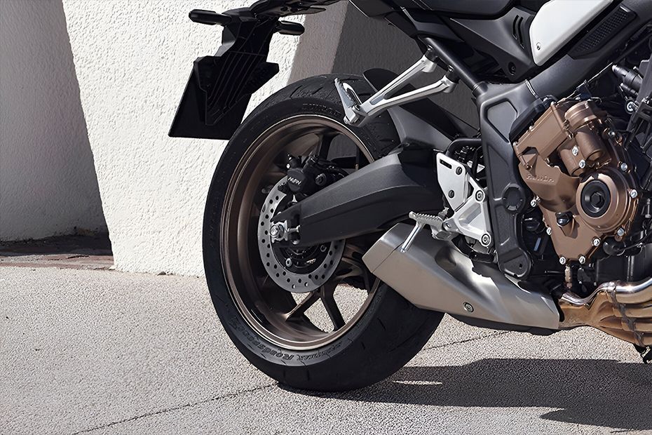 Rear Tyre View of CB650R