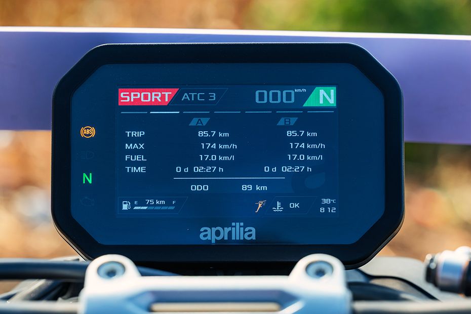 Speedometer of Tuono 457