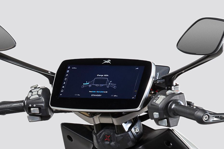 Console View of X Electric Scooter