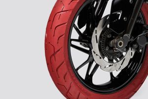 Front Tyre View of X Electric Scooter