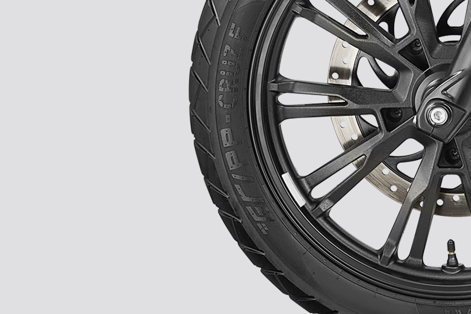 Front Tyre View of Hunk 440 SX