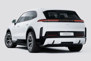 Rear 3/4 left Image of Cayenne Electric
