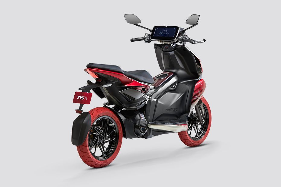 Rear Right View of X Electric Scooter