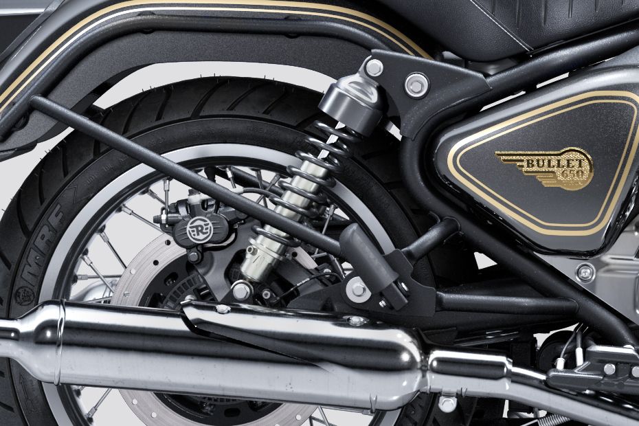 Rear Suspension View of Bullet 650