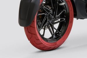 Rear Tyre View of X Electric Scooter