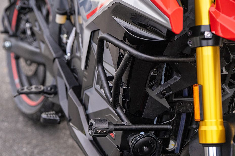 Leg Guard View of X47 Crossover