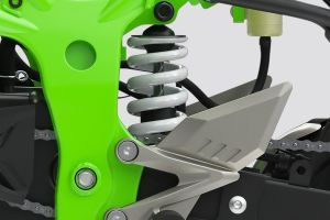 Rear Suspension View of Ninja 125