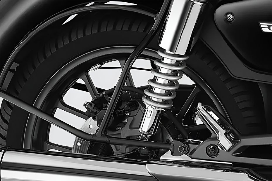 Rear Suspension View of CB350C