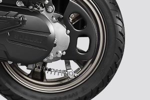 Rear Tyre View of Burgman Street