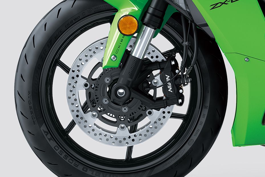 Front Brake View of Ninja ZX-6R