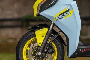 Front Suspension View of NTorq 150