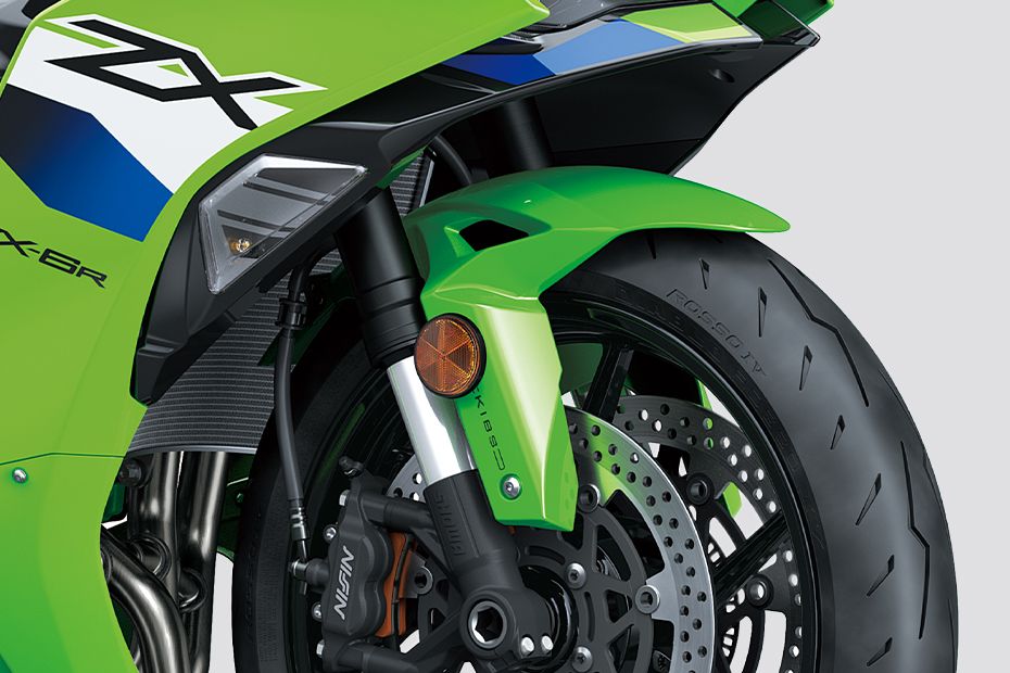 Front Suspension View of Ninja ZX-6R
