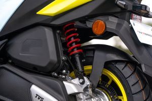 Rear Suspension View of NTorq 150