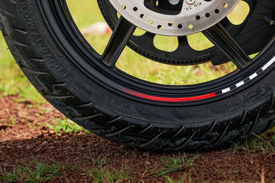 Rear Tyre View of Rorr EZ Sigma