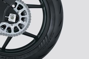 Rear Tyre View of Ninja ZX-6R