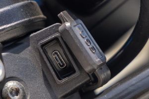 Charging ports of Scrambler 400 X