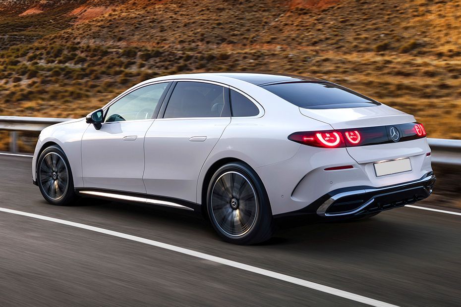 Driving: Rear Left Three Quarter View Image of C Class Electric