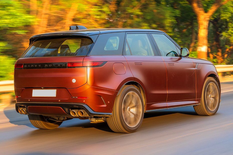 Driving: Rear Right Three Quarter View Image of Range Rover Sport