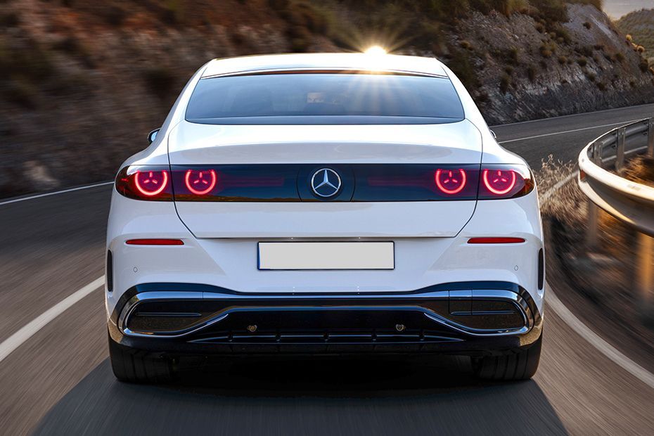 Driving: Rear View Image of C Class Electric