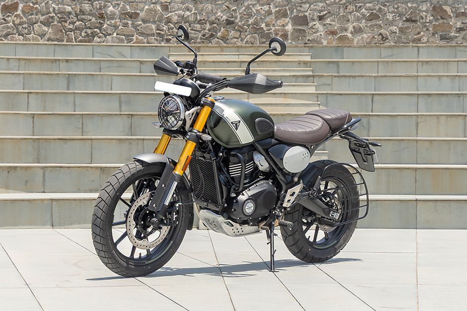 Front Left Quarter View View of Scrambler 400 X