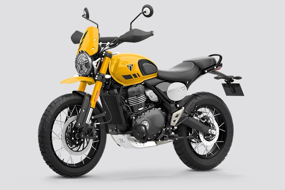 Front Left Quarter View View of Scrambler 400 XC