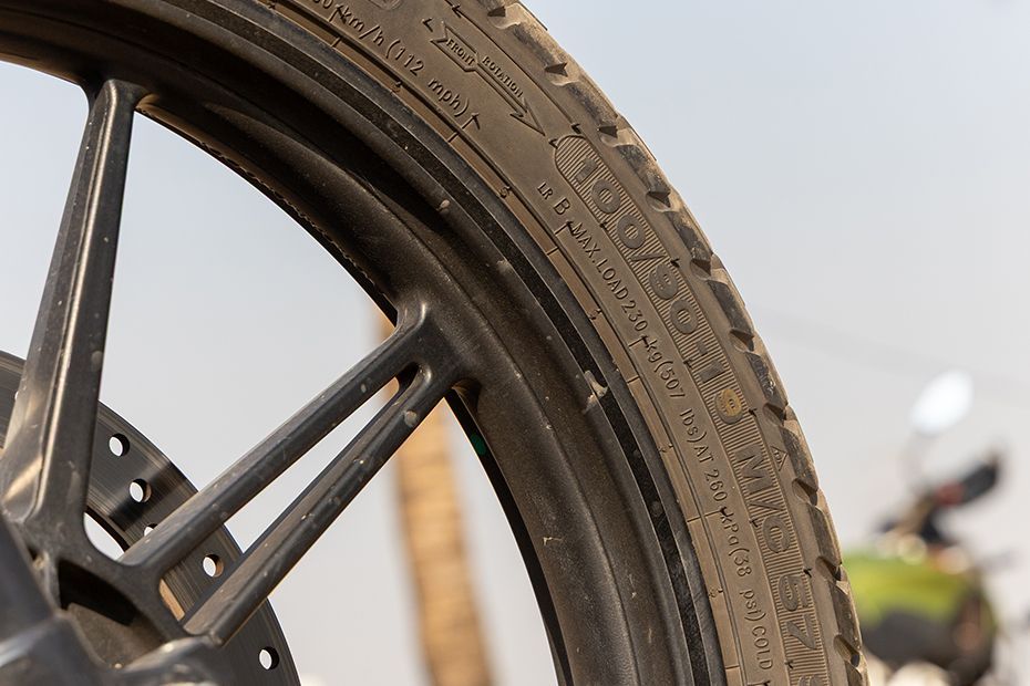 Front Tyre of Scram 440