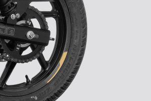 Rear Tyre of Pulsar 180