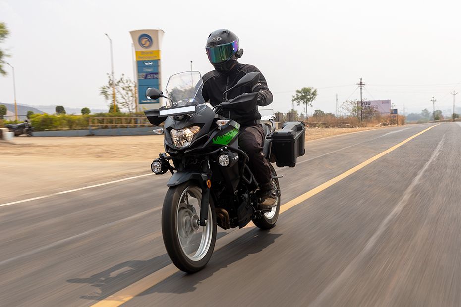 Riding: Front Left Quarter View of Versys X 300