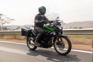 Riding: Front Right Quarter View of Versys X 300