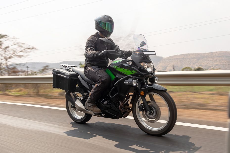 Riding: Front Right Quarter View of Versys X 300