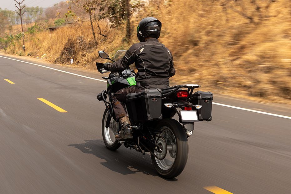 Riding: Rear Left Three Quarter View of Versys X 300