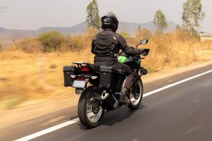 Riding: Rear Right Three Quarter View of Versys X 300