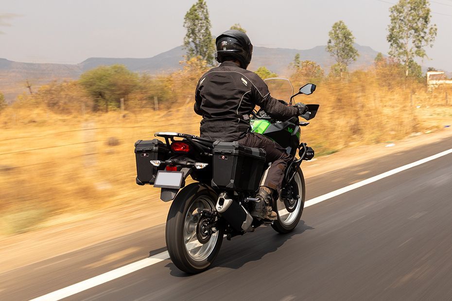 Riding: Rear Right Three Quarter View of Versys X 300
