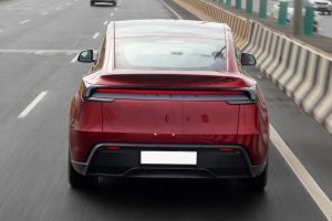 Driving: Rear View Image of Model Y