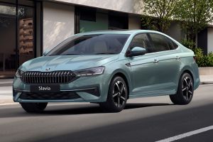 Front Left Quarter View Image of Slavia Facelift
