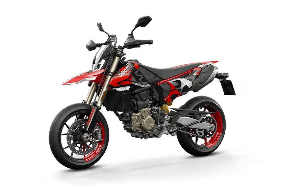 Front Left Quarter View View of Hypermotard 698 Mono