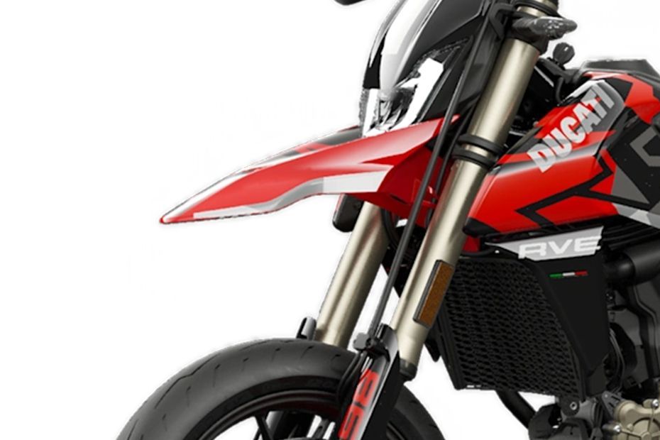 Front Mudguard & Suspension of Hypermotard 698 Mono