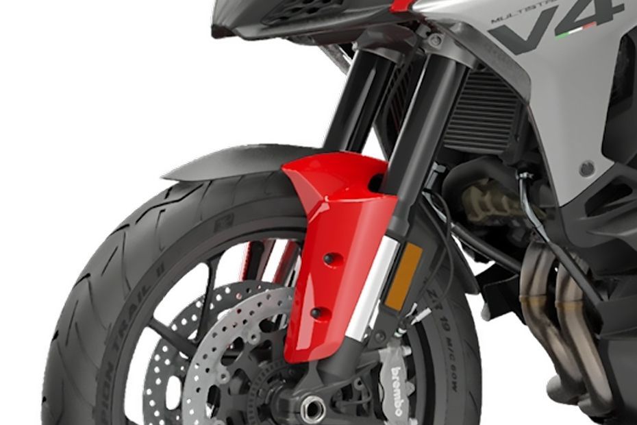 Front Mudguard & Suspension of Multistrada V4