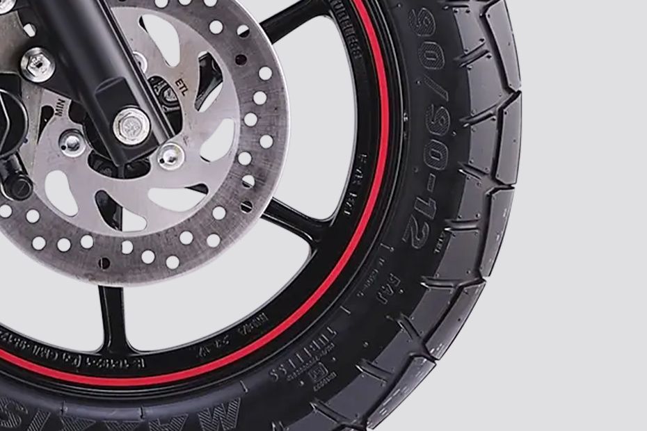 Front Tyre of RayZR 125 Fi Hybrid