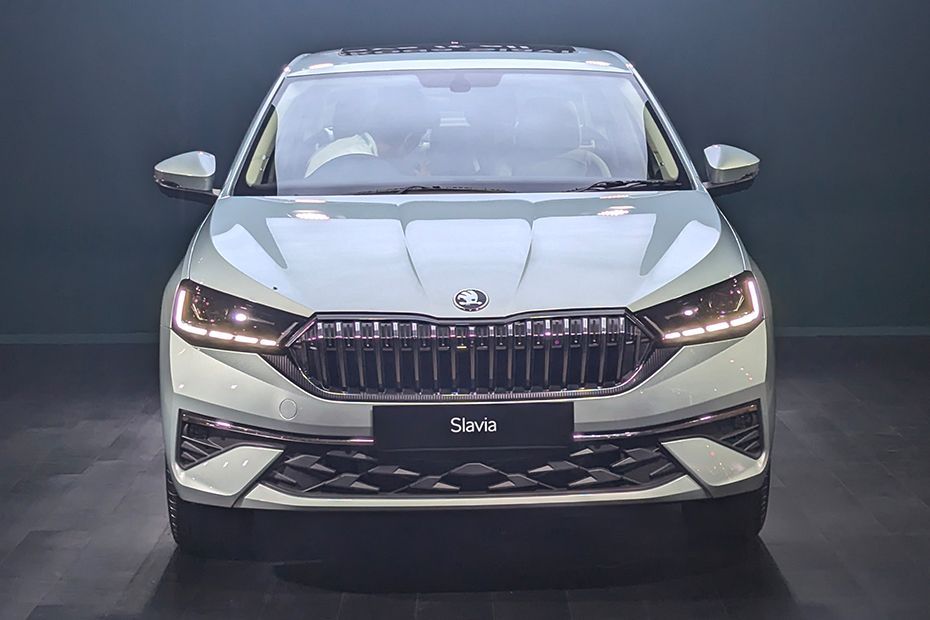 Front View Image of Slavia Facelift
