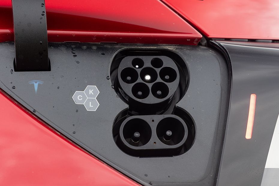 Charging Flap (Open) Image of Model Y