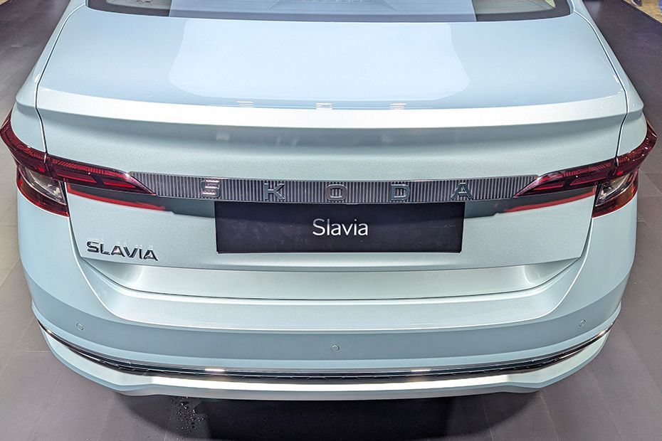 Rear Bumper Image of Slavia Facelift