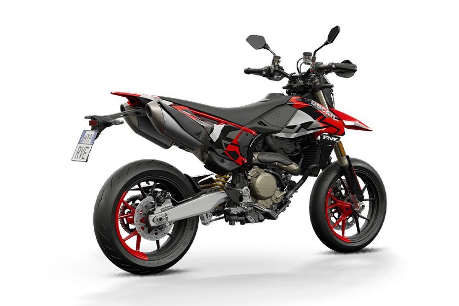 Rear Right Three Quarter View of Hypermotard 698 Mono